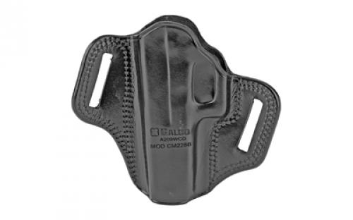 Galco Combat Master Belt Holster, Fits for GLOCK 20, 21, 37, Right Hand, Black Leather CM228B