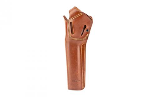 Galco DAO Holster (FOR LONG BARRELS), Can be worn STRONGSIDE/CROSSDRAW, Belt Holster for Belts up to 1.75" Wide, Right Hand, Fits S&W X FR 460/X FR 500 w/8.375" Barrels, Tan Leather DAO172