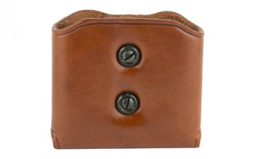 Galco DMC Pouch, Fits Single Stack Magazines 45ACP, Ambidextrous, Tan Leather DMC26