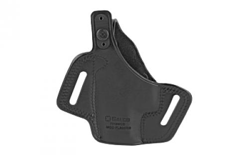 Galco Fletch High Ride Belt Holster, For GLOCK 43, 43X, Right Hand, Black Leather FL800RB