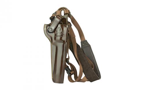 Galco Kodiak Shoulder Holster, Fits S&W 500 With 8.375 Barrel, Right Hand, Havana Leather KK172H