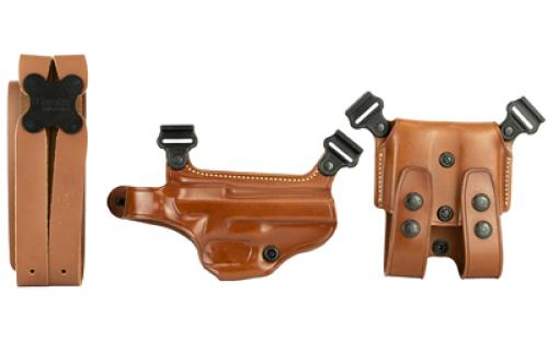 Galco Miami Classic Shoulder Holster, Fits Beretta 92F, Right Hand, Tan Leather MC202