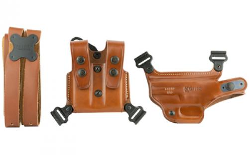 Galco Miami Classic Shoulder Holster, Fits Sig P220/P226/P228/P229, Right Hand, Tan Leather MC248