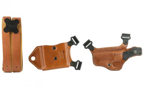 Galco Miami Classic II Shoulder Holster, Fits 1911 Government 3-5" Barrel, Right Hand, Tan Leather MCII212