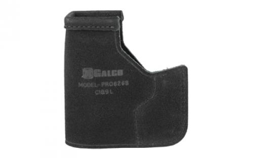 Galco Pocket Protector Holster, Fits S&W Bodyguard 380, Right Hand, Black Leather PRO626B