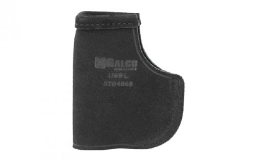 Galco Stow-N-Go Inside The Pant Holster, Fits Ruger LCP with Crimson Trace, Right Hand, Black Leather STO486B