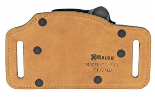 Galco Tacslide Belt Holster, Fits S&W M&P 2.0 Compact 3.6" 9/40, M&P 2.0 Compact 9/40 4", M&P 9/40, M&P Compact 9/40, M&P Compact 9/40 w/ambi safety, Right Hand, Black Leather/Kydex TS472B