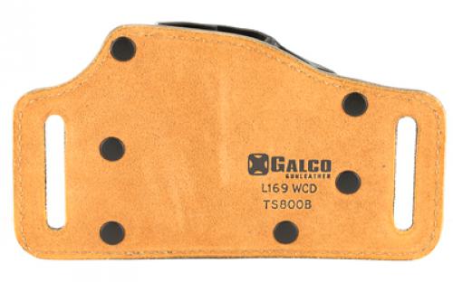 Galco Tacslide Belt Holster, Fits Glock 43/43X/48 & Springfield Hellcat, Right Hand, Black TS800B