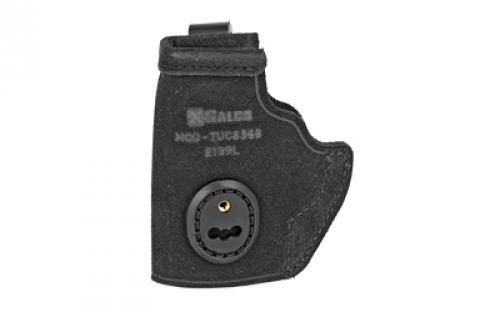 Galco Galco, Tuck-N-Go 2.0 Strongside/Crossdraw IWB Holster, Fits Ruger LCP II, Ambidextrous, Black Leather TUC836B