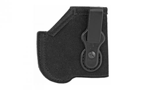 Galco Tuck-N-Go 2.0 Strongside/Crossdraw, Inside Waistband Holster, Ambidextrous, Fits S&W M&P Shield w/TLR6 Light, Black Leather TUC852B