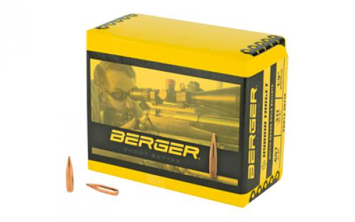 Berger Bullets Hybrid Target, .264 Diameter, 6.5MM, 140 Grain, Boat Tail Hollow Point, 500 Count 26714