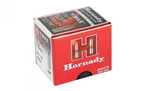 Hornady V-Max, .224 Diameter, 22 Caliber, 50 Grain, Ballistic Tip, 100 Count 22261