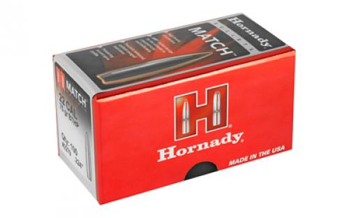 Hornady Match, .224 Diameter, 22 Caliber, 75 Grain, Boat Tail Hollow Point, 100 Count 2279