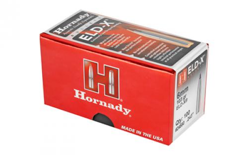 Hornady ELD-X, .243 Diameter, 6MM/243 Winchester, 103 Grain, Ballistic Tip, 100 Count 24550