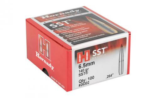 Hornady SST, .264 Diameter, 6.5MM, 140 Grain, Ballistic Tip, 100 Count 26302