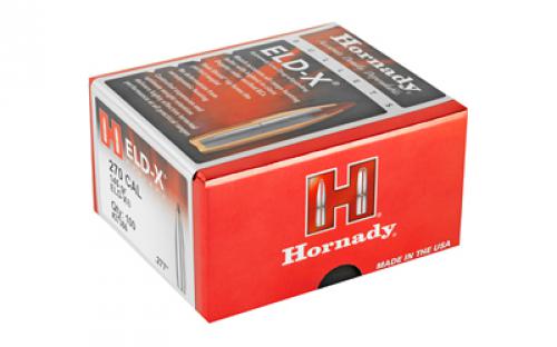 Hornady ELD-X, .277 Diameter. 270 Caliber, 145 Grain, Ballistic Tip, 100 Count 27356