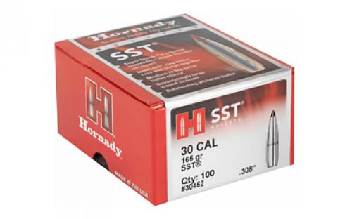 Hornady SST, .308 Diameter, 30 Caliber, 165 Grain, Ballistic Tip, 100 Count 30452