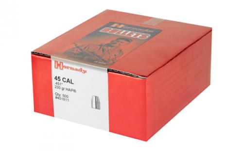 Hornady HAP, .451 Diameter, 45 Caliber, 230 Grain, Hollow Point, 500 Count 451611