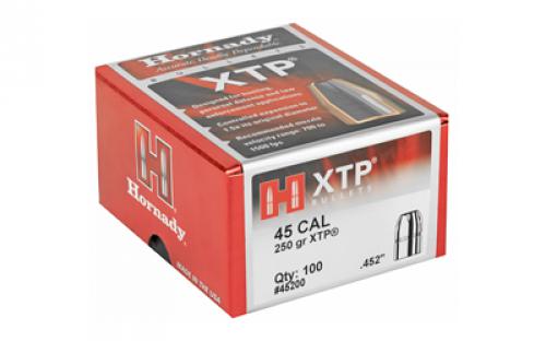 Hornady XTP, .451 Diameter, 45 Caliber, 250 Grain, Hollow Point, 100 Count 45200