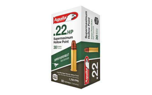 Aguila Ammunition Rimfire, Supermaximum, 22LR, 30Gr, Hollow Point, 50 Round Box 1B220297