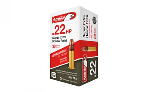 Aguila Ammunition Rimfire, 22LR, 38Gr, Hollow Point, 50 Round Box 1B220335