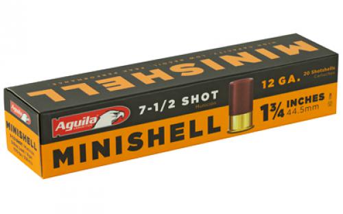 Aguila Ammunition Minishell, 12Ga 1.75", #7.5, 20 Round Box 1C128968