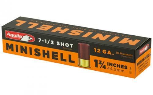 Aguila Ammunition Minishell, 12Ga 1.75", #7.5, 20 Round Box 1C128968