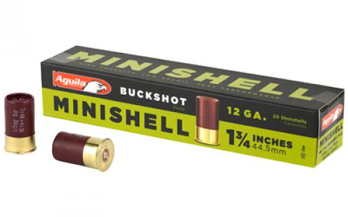 Aguila Ammunition Minishell, 12GA175, Buckshot, 20 Round Box 1CHB1288