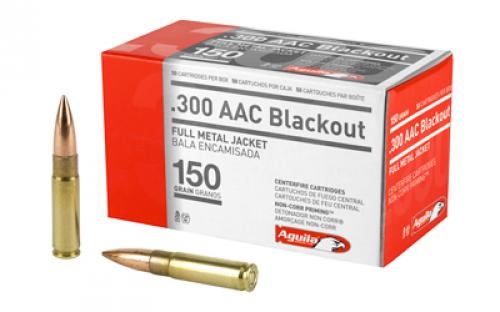 Aguila Ammunition 300 Blackout, 150 Grain, Full Metal Jacket, 50 Round Box 1E300110