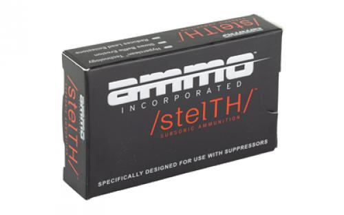 Ammo Inc Subsonic, 300 Blackout, 220 Grain, Total Metal Coating, 20 Round Box 300B220TMC-STL-A20