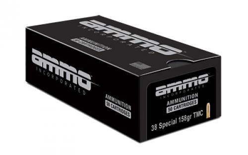 Ammo Inc Signature, 38 Special, 158 Grain, Total Metal Coating, 50 Rounds Box 38158TMC-A50