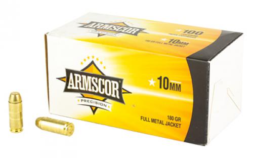 Armscor Ammo, 10MM, 180 Grain, Full Metal Jacket, 100 Round Box 50440