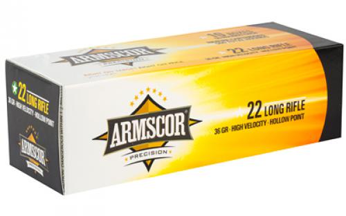 Armscor Ammo, 22LR, 36 Grain, Hollow Point, Hi-Velocity, 50 Round Box 50015PH