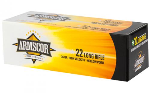 Armscor Ammo, 22LR, 36 Grain, Hollow Point, Hi-Velocity, 50 Round Box 50015PH