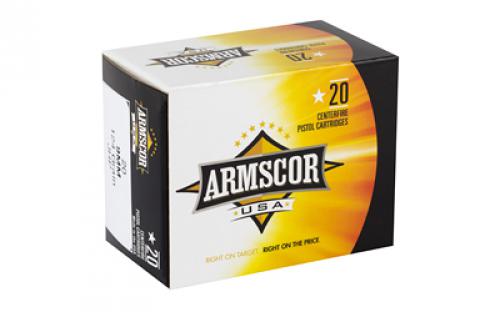 Armscor 9MM, 124 Grain, Jacketed Hollow Point, 20 Round Box AC9-7N