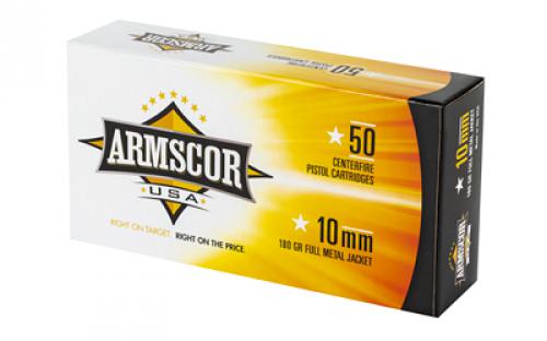 Armscor 10MM, 180 Grain, Full Metal Jacket, 50 Round Box FAC10-2N