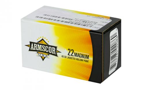 Armscor 22WMR, 40 Grain, Jacketed Hollow Point, 50 Round Box FAC22M-1N