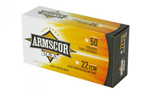 Armscor 22TCM, 40 Grain, Jacketed Hollow Point, 50 Round Box FAC22TCM-1N