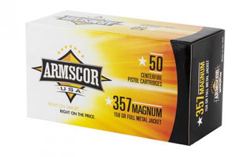 Armscor 357MAG, 158 Grain, Full Metal Jacket, 50 Round Box FAC357-6N