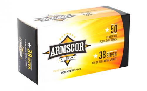 Armscor 38 Super, 125 Grain, Full Metal Jacket, 50 Round Box FAC38SUPER-1N