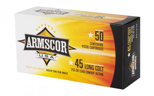 Armscor 45LC, 255 Grain, Lead, 50 Round Box FAC45LC-1N