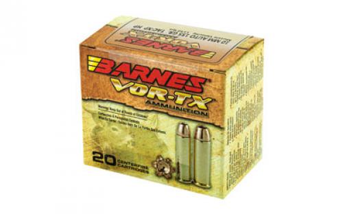 Barnes VOR-TX, 10MM, 155 Grain, XPB, Jacketed Hollow Point, Lead Free, 20 Round Box, California Certified Nonlead Ammunition 31180