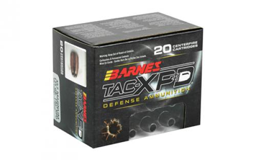 Barnes TAC-XPD, 357 MAG, 125 Grain, TAC-XP, Hollow Point, Lead Free, 20 Round Box, California Certified Nonlead Ammunition 21550