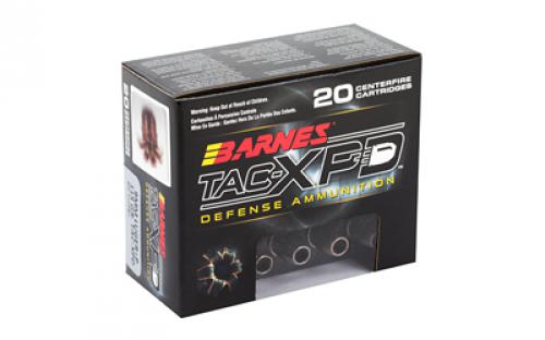 Barnes TAC-XPD, 9MM+P, 115 Grain, TAC-XP, Hollow Point, Lead Free, 20 Round Box, California Certified Nonlead Ammunition 21551