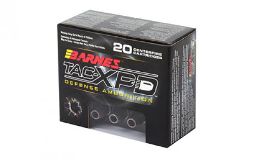 Barnes TAC-XPD, 9MM+P, 115 Grain, TAC-XP, Hollow Point, Lead Free, 20 Round Box, California Certified Nonlead Ammunition 21551