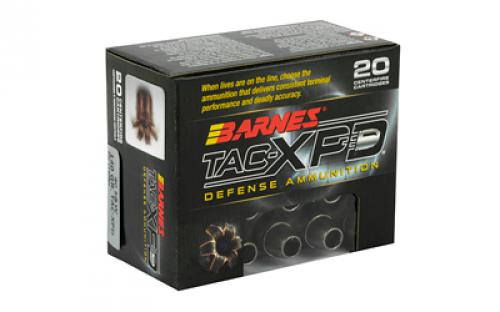 Barnes TAC-XPD, 40S&W, 140 Grain, TAC-XP, Hollow Point, Lead Free, 20 Round Box, California Certified Nonlead Ammunition 21554