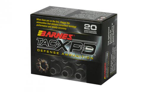 Barnes TAC-XPD, 40S&W, 140 Grain, TAC-XP, Hollow Point, Lead Free, 20 Round Box, California Certified Nonlead Ammunition 21554