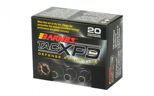 Barnes TAC-XPD, 45ACP+P, 185 Grain, TAC-XP, Hollow Point, Lead Free, 20 Round Box, California Certified Nonlead Ammunition 21555