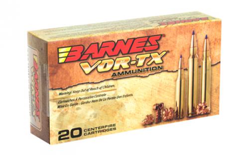 Barnes VOR-TX, 243WIN, 80 Grain, Tipped Triple Shock X, Boat Tail, Lead Free, 20 Round Box, California Certified Nonlead Ammunition 21522