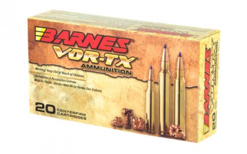 Barnes VOR-TX, 243WIN, 80 Grain, Tipped Triple Shock X, Boat Tail, Lead Free, 20 Round Box, California Certified Nonlead Ammunition 21522